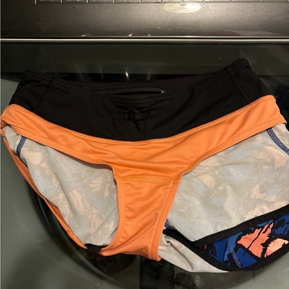 Lululemon Speed Short (H2O) Paint Storm Harbor Blue Multi / Black 4 - Picture 5 of 6